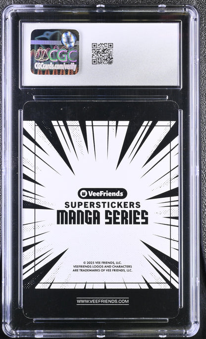 2025 Veefriends Super Stickers: Manga Bashful Blobfish CGC 9
