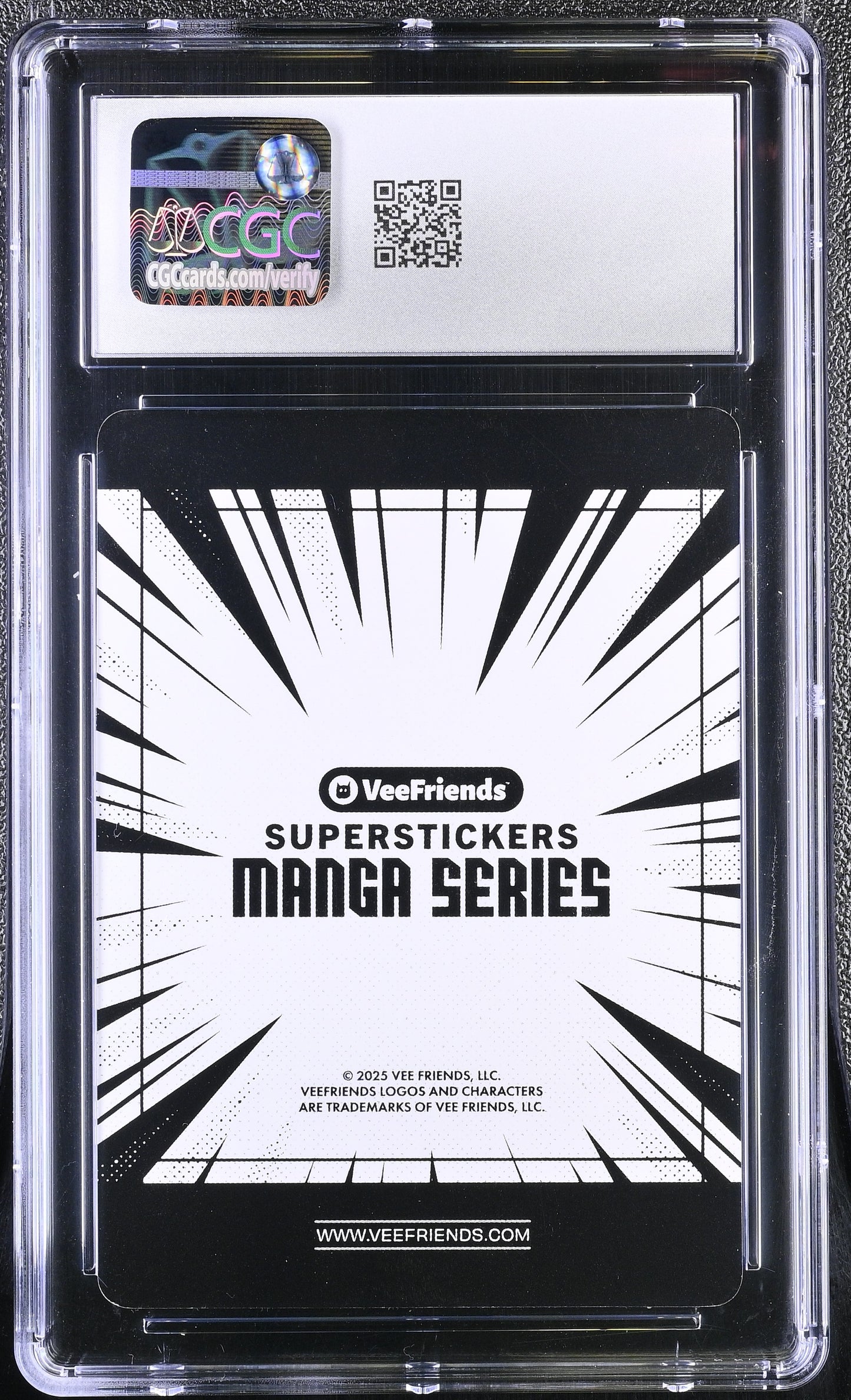 2025 Veefriends Super Stickers: Manga Tranquil Toad Green Splash /99 CGC 10