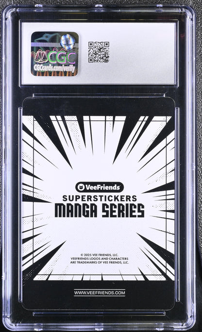 2025 Veefriends Super Stickers: Manga Compassionate Catfish CGC 10