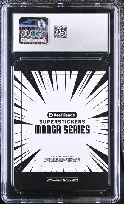 2025 Veefriends Super Stickers: Manga Headstrong Honey Badger CGC 9