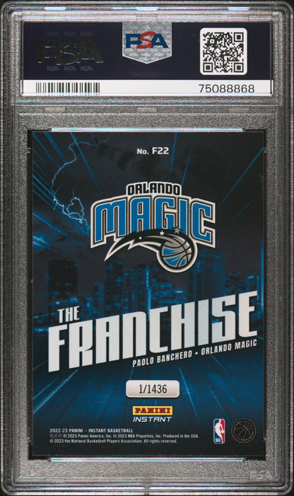 2022-23 Panini Instant The Franchise Paolo Banchero #F22 The Franchise PSA 9