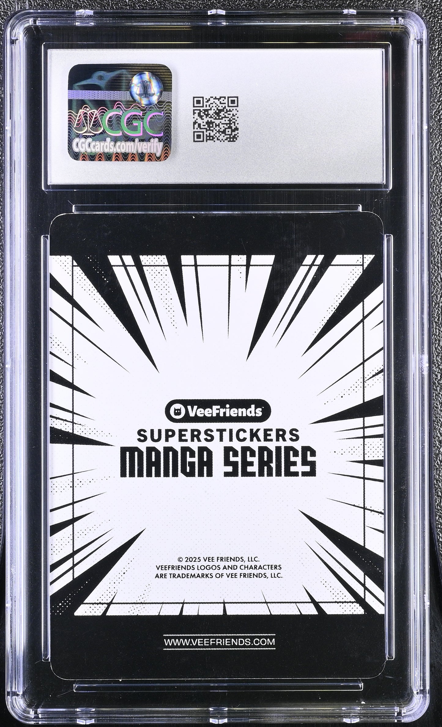 2025 Veefriends Super Stickers: Manga Boisterous Beaver Blue Splash /299 CGC 9.5