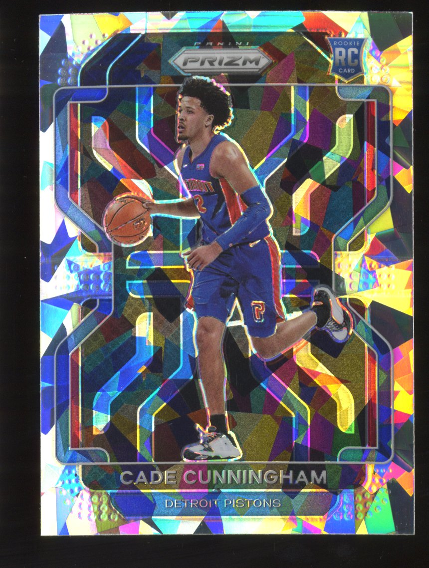 2021-22 Panini Prizm Cade Cunningham #282 Silver Cracked Ice Rookie