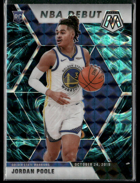 2019 Panini Mosaic Jordan Poole #261 Genesis Short Print