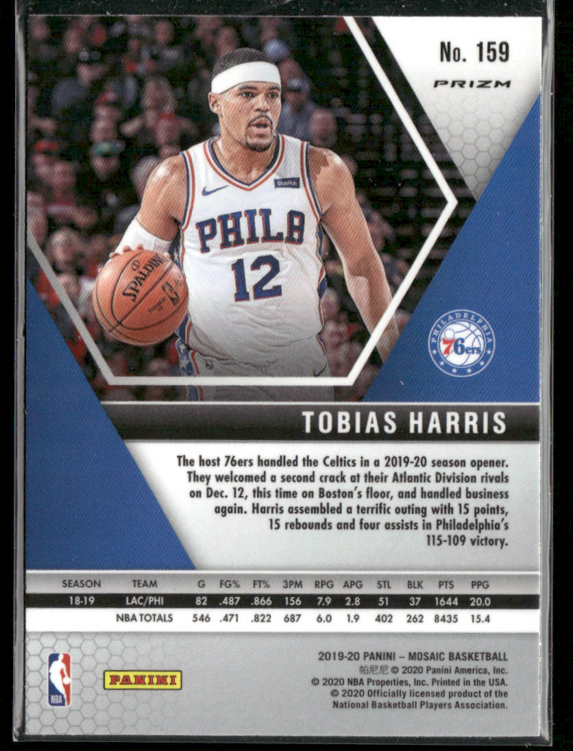 2019 Panini Mosaic Tobias Harris #159 Genesis Short Print