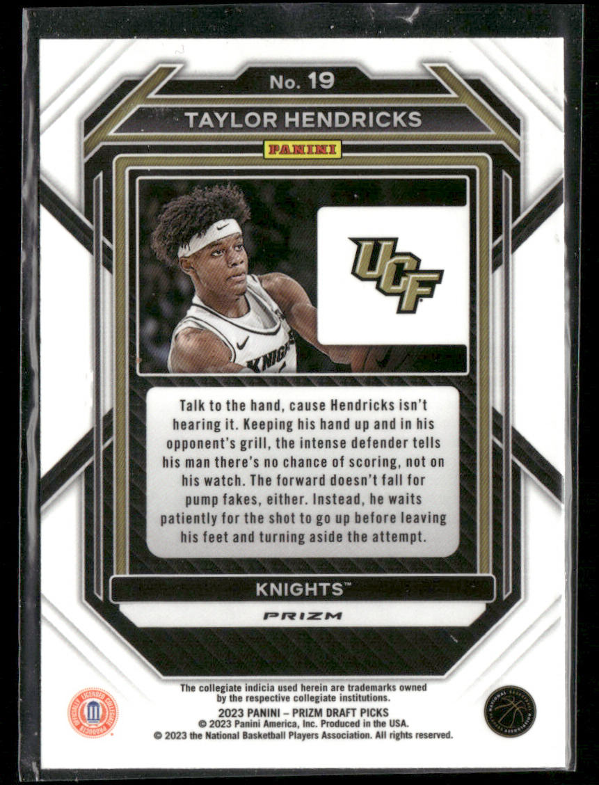 2023 Panini Prizm Taylor Hendricks #19 Red Ice RC