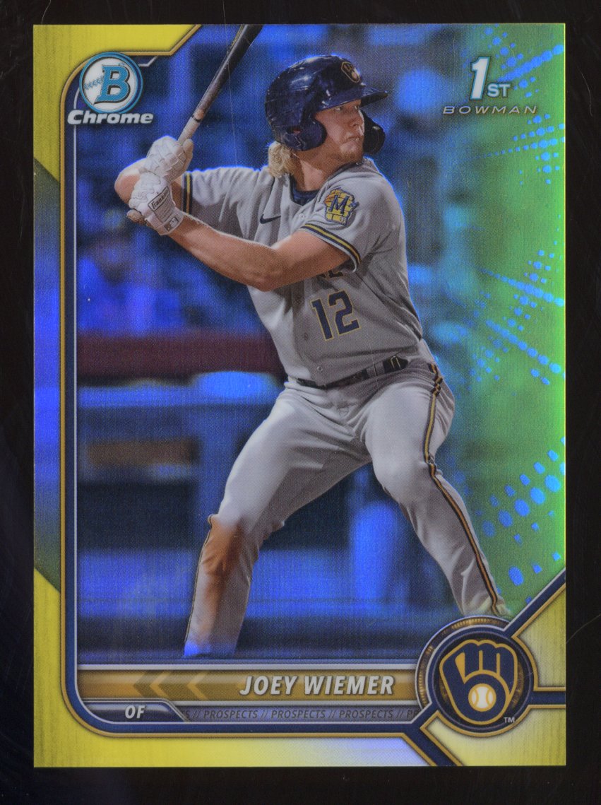 2022 Topps Bowman Chrome Joey Wiemer #BCP-207 Prospects 53/75