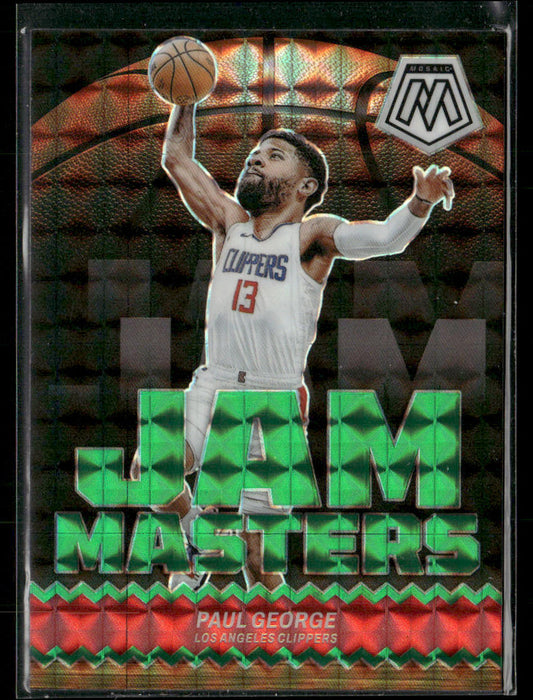 2023-24 Panini Mosaic Paul George #4 Jam Masters Green