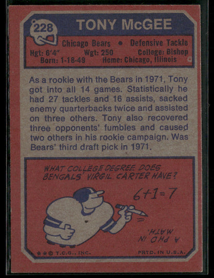 1973 Topps Tony McGee #228