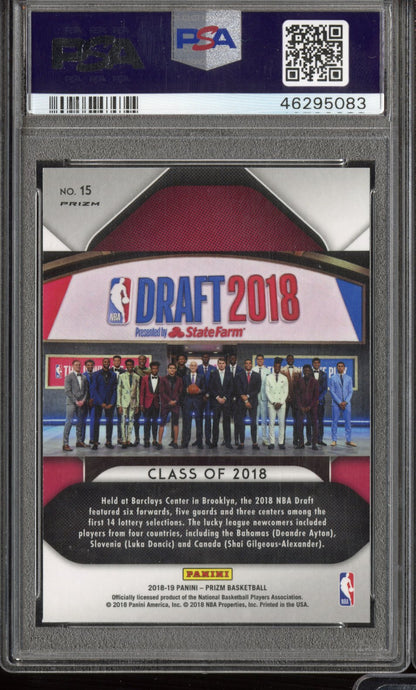 2018 Panini Prizm Class Of 2018 #15 Luck Lottery Silver Prizm Rookie PSA 10