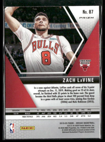 2019 Panini Mosaic Zach LaVine #87 Genesis Short Print