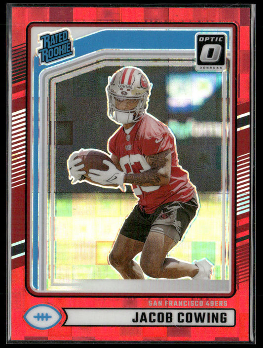 2024 Panini Jacob Cowing #378 Red Pandora Rated Rookie