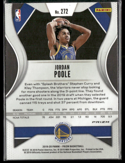 2019-20 Panini Prizm Jordan Poole #272