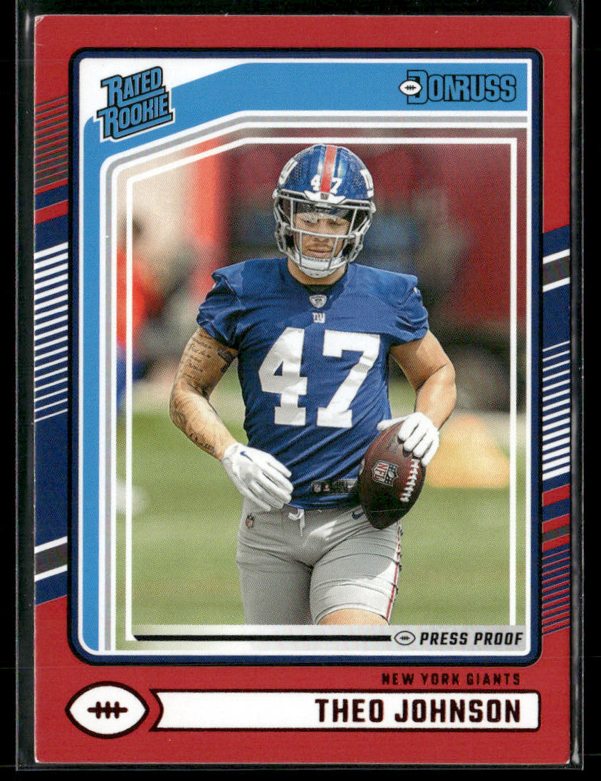 2024 Donruss Theo Johnson #357 Red Rated Rookie