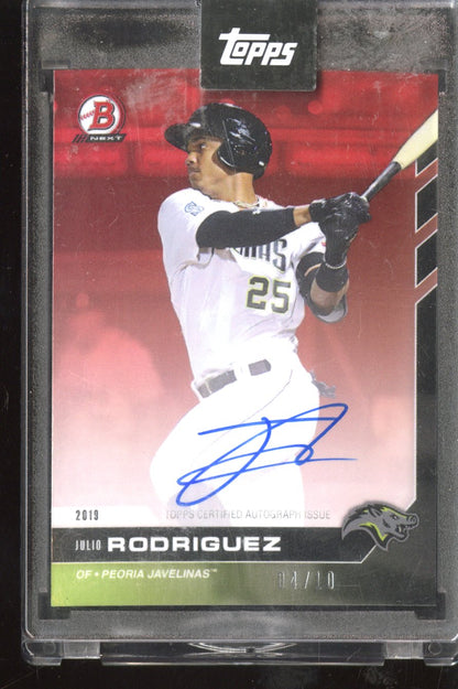 2019 Topps Julio Rodriguez auto #25 #04/10