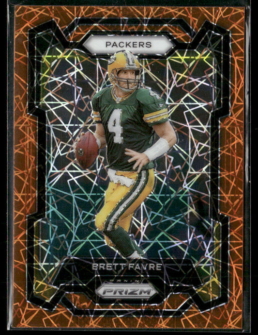 2023 Panini Prizm Brett Favre #112 Orange Velocity