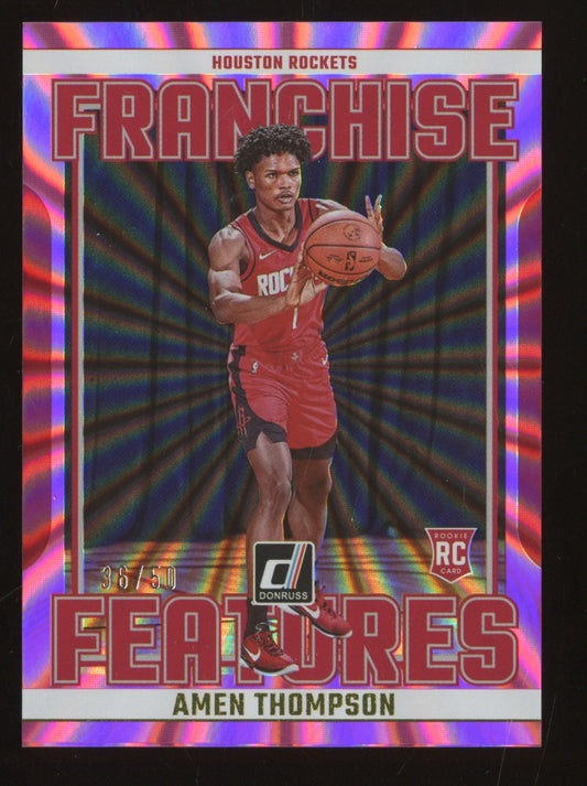 2023-24 Panini Donruss Amen Thompson #26 Franchise Features /50