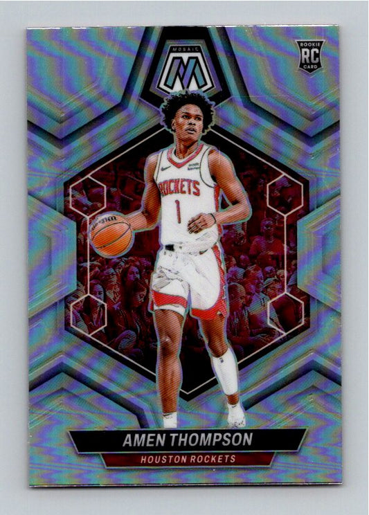 2023-24 Panini Mosaic Amen Thompson #230 Silver Prizm RC