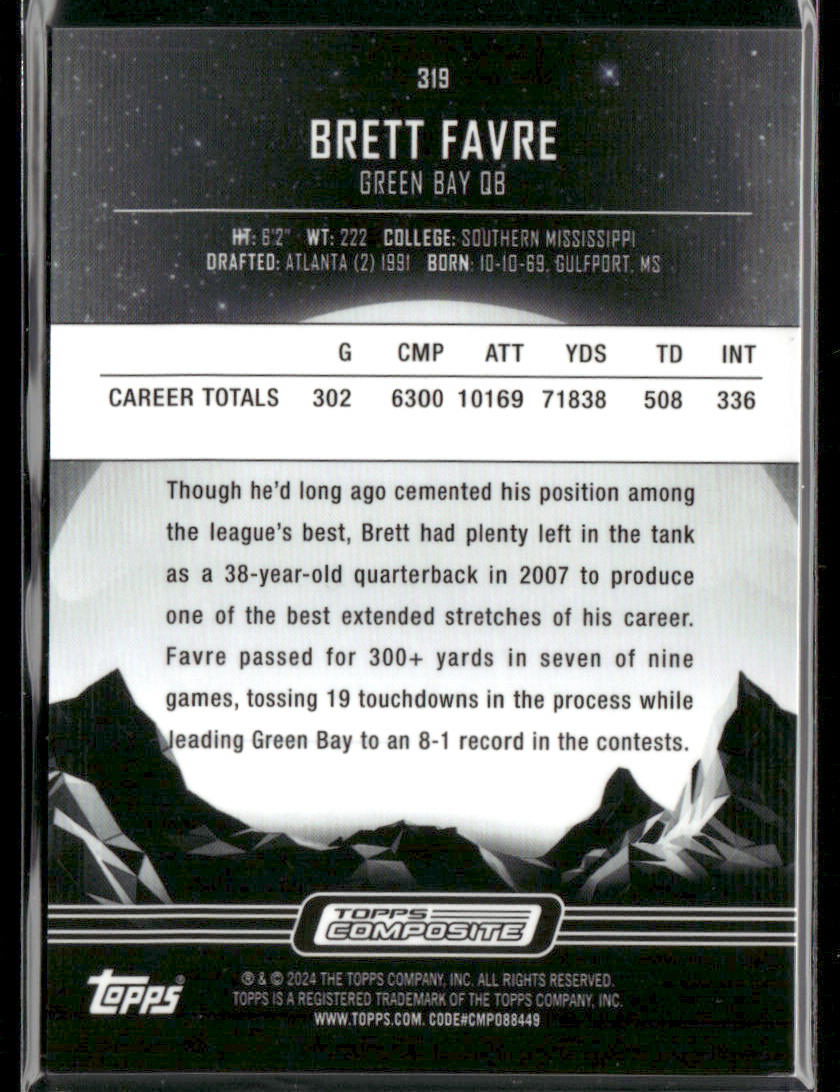 2024 Topps Composite Brett Favre #319 Midnight