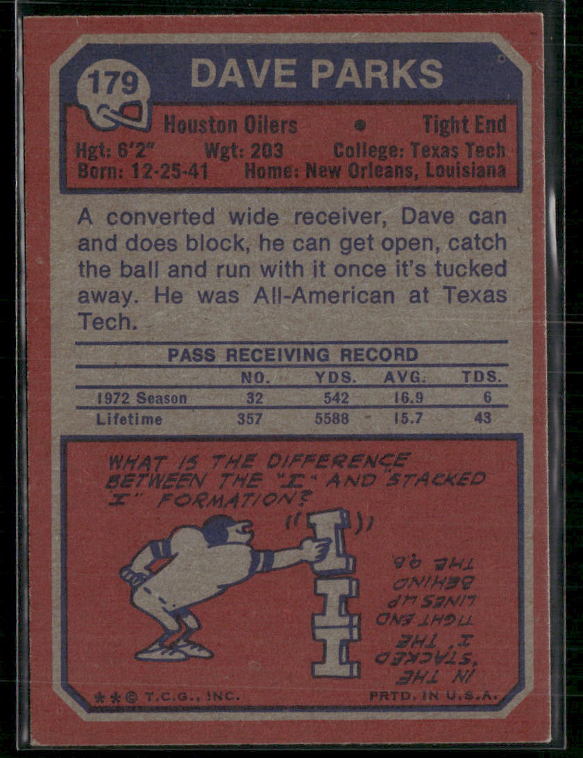 1973 Topps Dave Parks #179