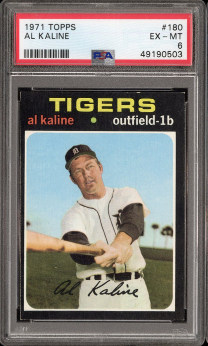 1971 Topps Al Kaline #180 PSA 6