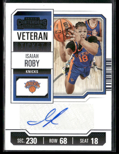 2023-24 Panini Contenders Isaiah Roby #VTR-IRK Veteran Ticket Autograph