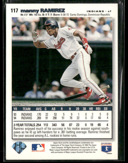 1995 Upper Deck Collector's Choice SE Manny Ramirez #117 All Rookie