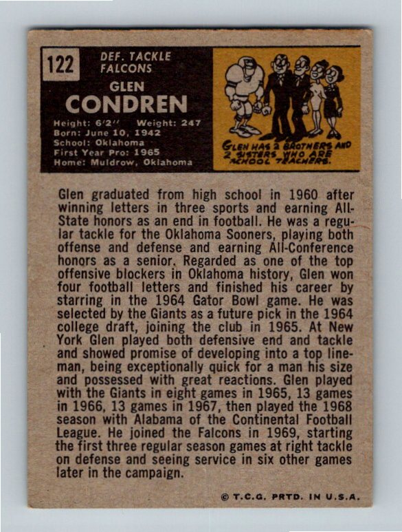 1971 Topps Glen Condren #122