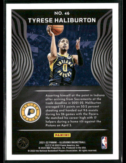 2021-22 Panini Illusions Tyrese Haliburton #46