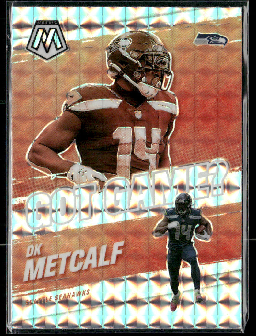 2021 Panini Mosaic DK Metcalf #GG-16 Silver Prizm Got Game