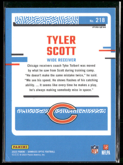 2023 Panini Donruss Optic Tyler Scott #218 Holo Prizm Rated Rookie