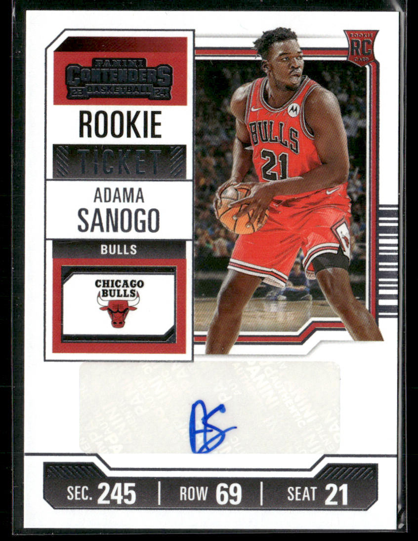 2023-24 Panini Contenders Adama Sanogo #151 Autograph Rookie