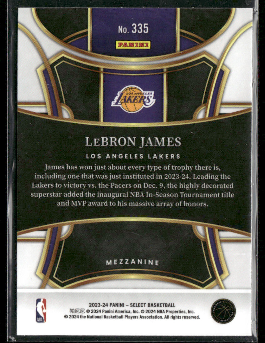 2023-24 Panini Select LeBron James #335