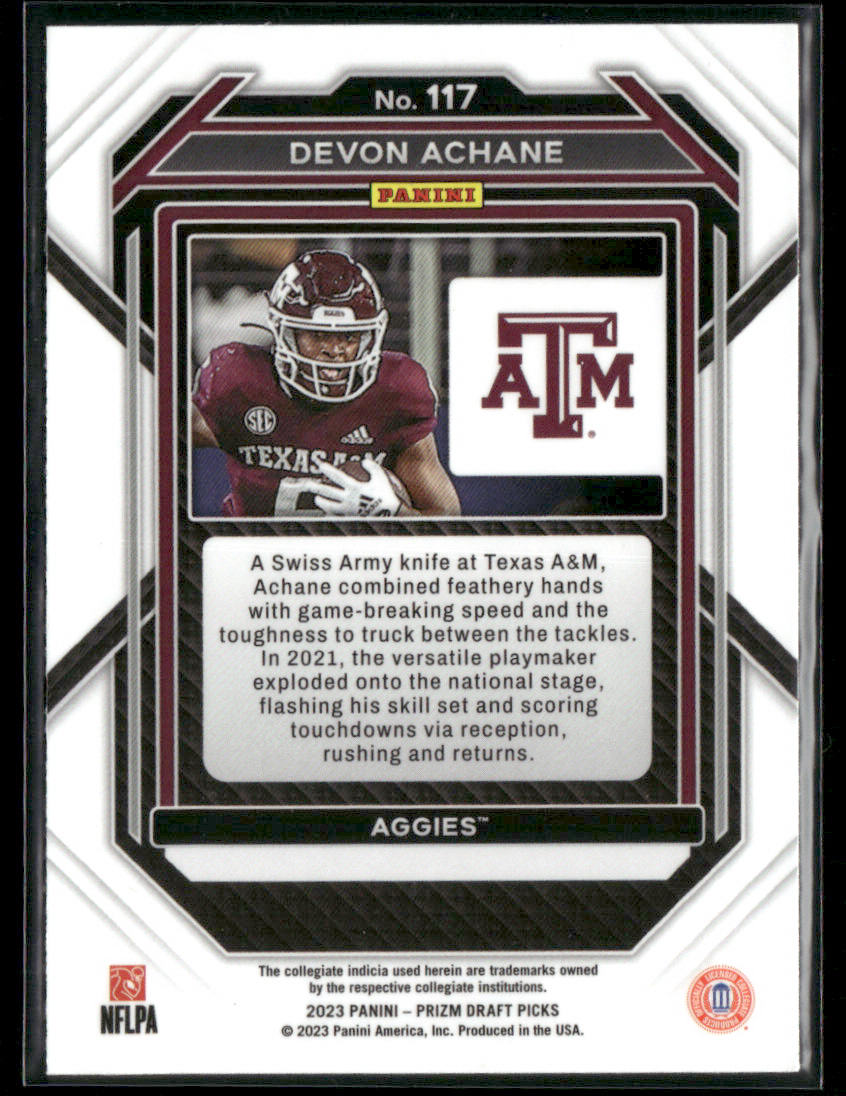 2023 Panini Prizm Devon Achane #117