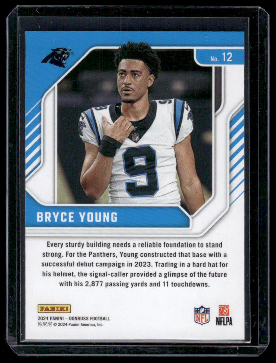 2024 Panini Donruss Bryce Young #12 Elite Series