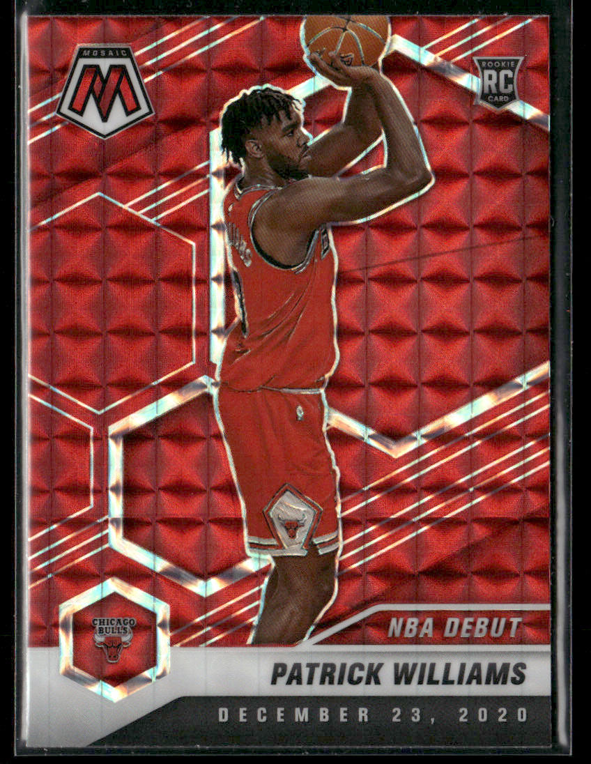 2020-21 Panini Mosaic Patrick Williams #267 Red Mosaic NBA Debut