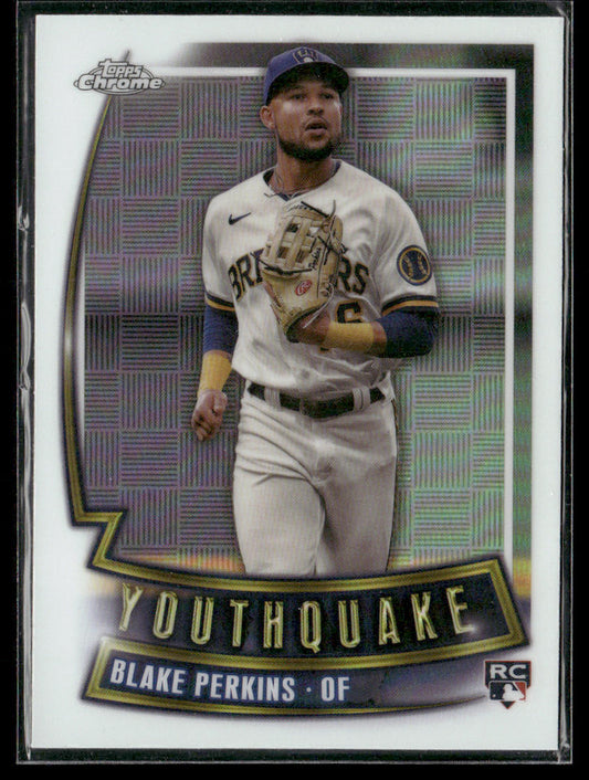 2023 Topps Chrome Blake Perkins #YQ-66 Youthquake Rookie