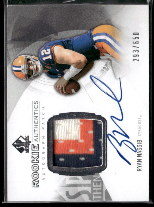 2013 SP Authentic Ryan Nassib #153 Relic Autograph /650