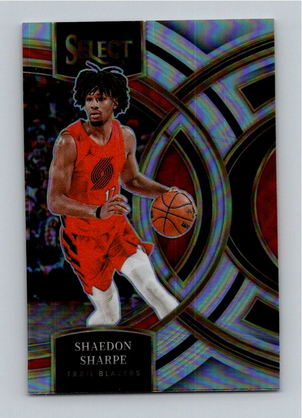 2023 Panini Select Shaedon Sharpe #186 Silver Prizm Premier