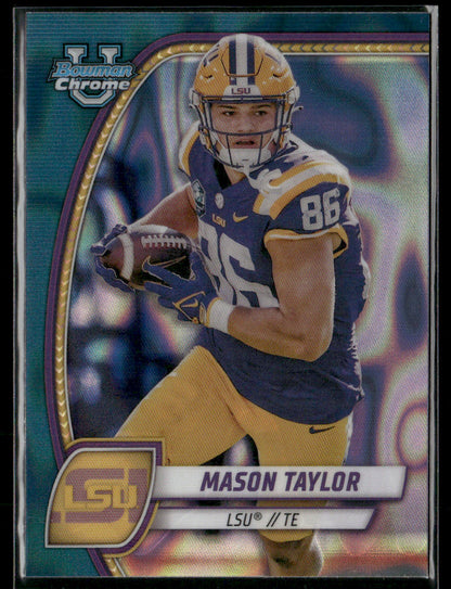 2024 Bowman Chrome University Mason Taylor #128 Teal lava