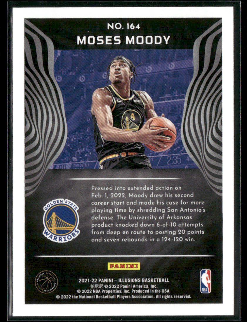 2021-22 Panini Illusions Moses Moody #164