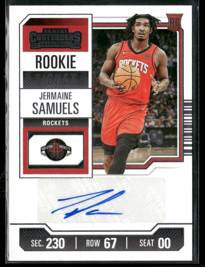 2023-24 Panini Contenders Jermaine Samuels #162 Autograph Rookie