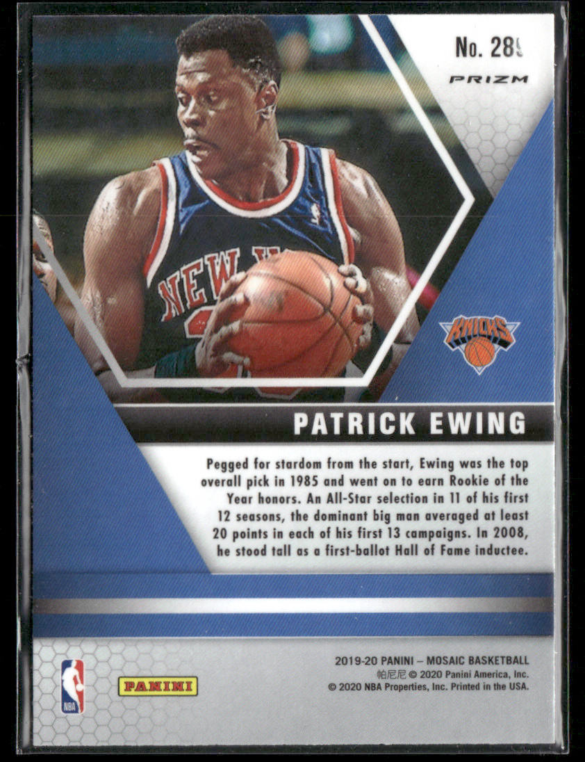 2019 Panini Mosaic Patrick Ewing #289 Genesis Short Print