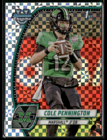 2024 Bowman Chrome University Cole Pennington #12 Xfractor