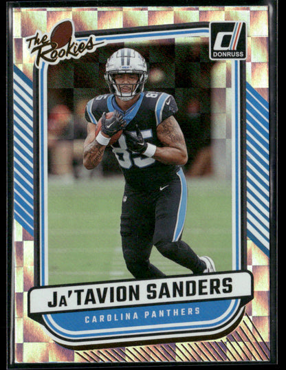 2024 Panini Donruss Ja'Tavion Sanders #TR-6 The Rookies