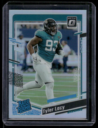 2023 Panini Donruss Optic Tyler Lacy #253 Holo Prizm Rated Rookie