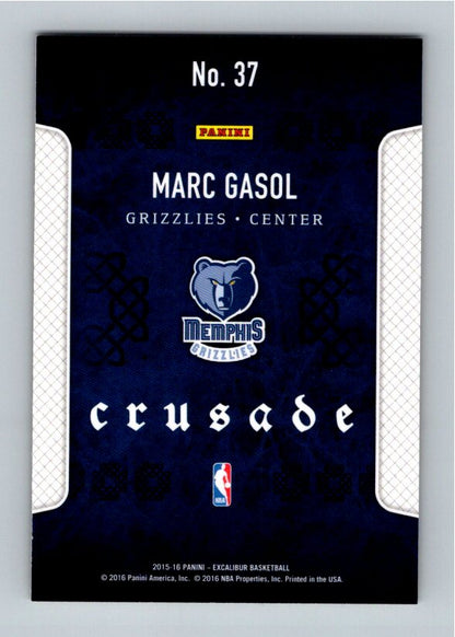 2015 Panini Excalibur Marc Gasol #37 Crusade Camouflage