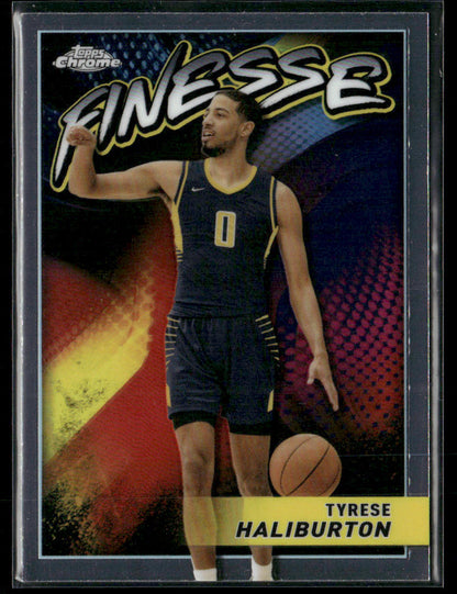 2023-24 Topps Chrome Tyrese Haliburton #F-9 Finesse