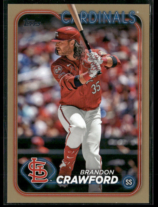 2024 Topps Update Series Brandon Crawford #US31 Gold /2024