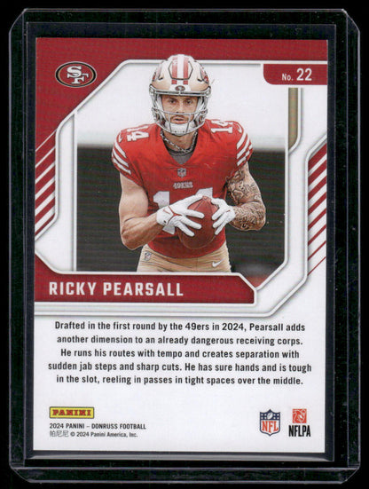 2024 Panini Donruss Ricky Pearsall #22 Elite Series Rookies